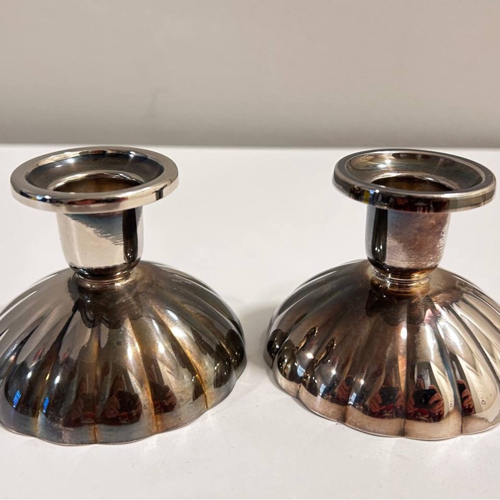 Wm. A. Rogers Candle Holders set of 2